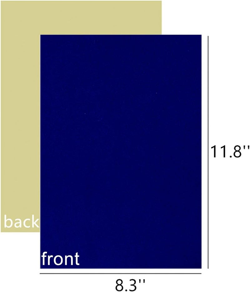 YaoHui 3PCS Self Adhesive Felt Sheets, Peel & Stick A4 Size (8.3" x 11.8", Blue) - Image 3